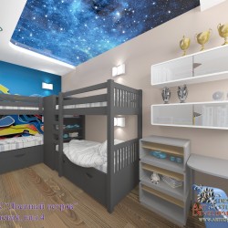 Эскиз дизайна детской комнаты
