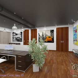 Эскиз дизайна Open Space на 6-ть рабочих мест