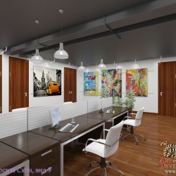 Эскиз дизайна Open Space на 6-ть рабочих мест