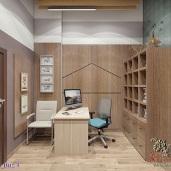 Эскиз дизайн кабинета сотрудников